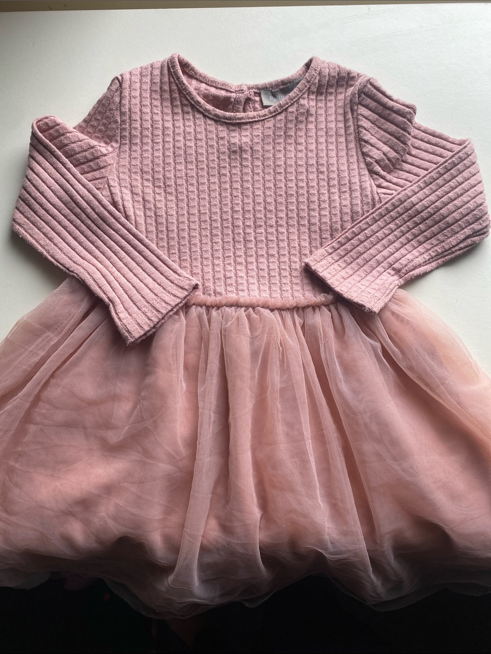 Primark Pink Knit Bodice with Pink Tulle Skirt Dress